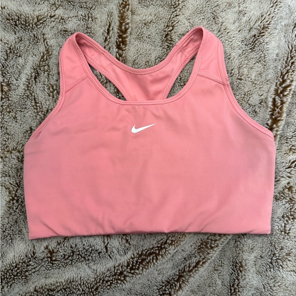 Nike Pink Sports Bra Moisture-Wicking Racerback - Picture 1 of 3